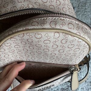 Guess Light Brown Patterned Women's Backpack